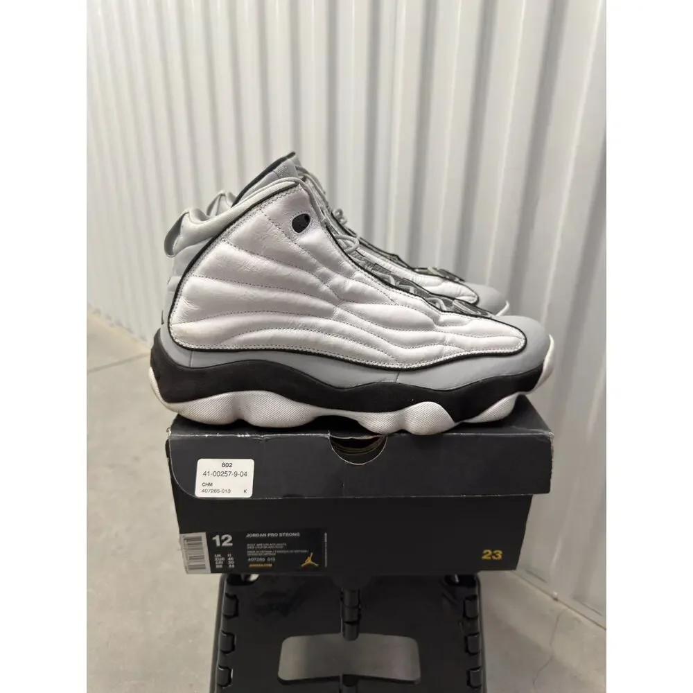 Nike Air Jordan Pro Strong White Black 1 Size 12 Men's - 407285-013
